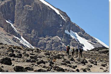 Team arriving at Lava Tower