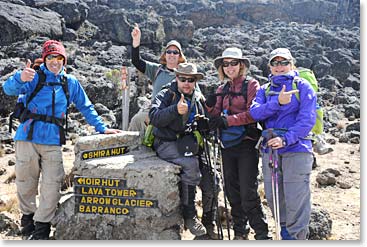 Along the trail to Lava Tower Camp, “which way do we go?