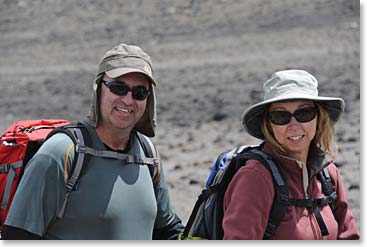 Jim and Shelley on the trail