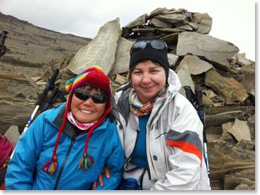 Suzy and Teresa take a break