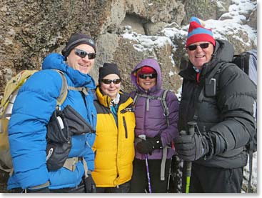 John, Suzy, Teresa and Ross at Stella Point