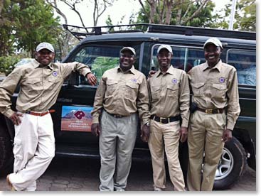 Safari time! Meet BAI safari drivers: Peter, David, Santos and Abraham