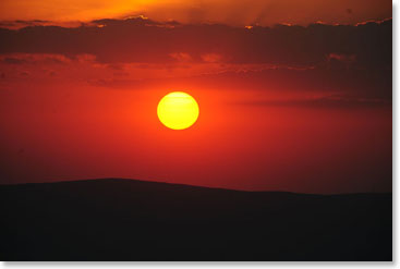 After visiting the boma, we got to our lodge just in time to enjoy an Ngorongoro sunset.