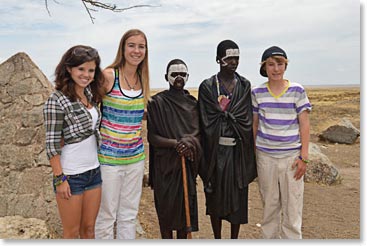 Teenagers from Canada and Tanzania