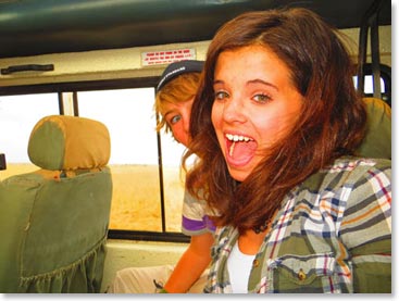 You never know what kind of wildlife you might find on the safari circuit in Northern Tanzania!