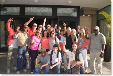 A final group photo: The fabulous team, amazing staff, and unforgettable adventures that we will remember for the rest of our lives.
