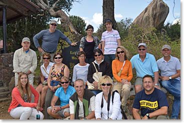 A final group photo in Serengeti before our flight back to Arusha.