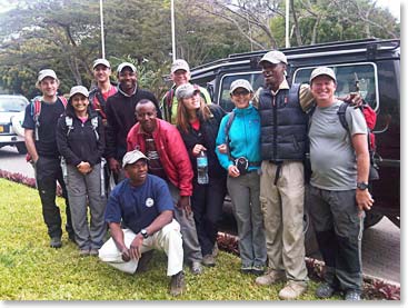 The climbers and the crew