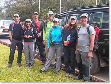 The climbers are ready for their big day.