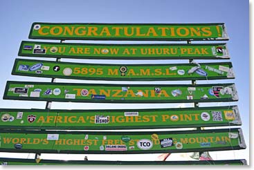 The entire team reached Uhuru Peak!