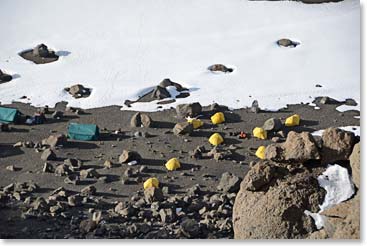 A view of descending to Crater Camp
