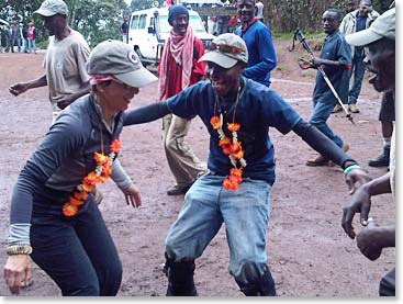 And getting in some moves!