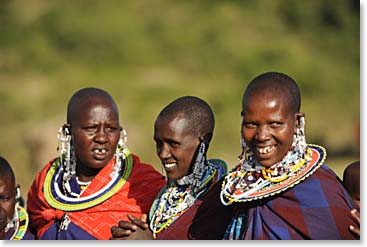 Fun at the Maasai village