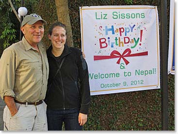 Wally and Liz, the birthday girl