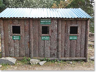 These new rubbish and recycling bins were placed along the trails earlier this year. A great addition.