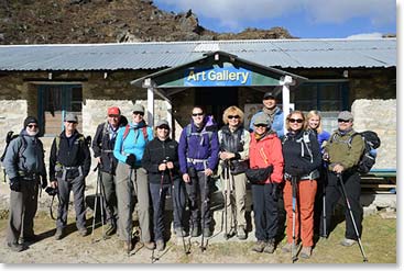 The group at the Khumjung School Art Gallery