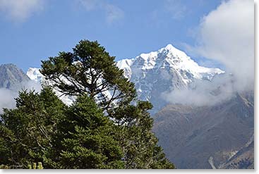There is beauty in every direction from Tengboche. This is looking toward the Gokyo Valley.
