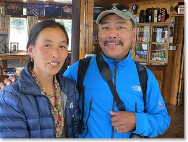 Temba’s wife Yangzing has been running the lodge since early September. It was great to see her again and to be back at “Highland Sherpa Resort.”