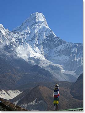 Ama Dablam was breath taking this morning.