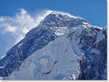 Liz's photo of Everest Summit, October 22, 2012