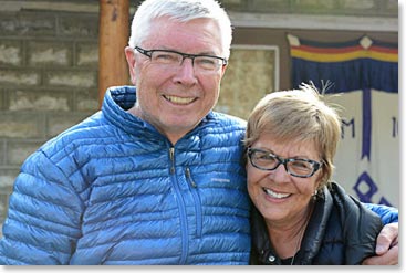 Jim and Sharon had a relaxing two days waiting for us in Pangboche.