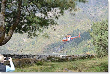 As well as many helicopters