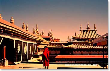Jokhang temple is the ultimate pilgrimage destination for Tibetan Pilgrims