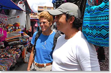 Joaquin shopping with Chris