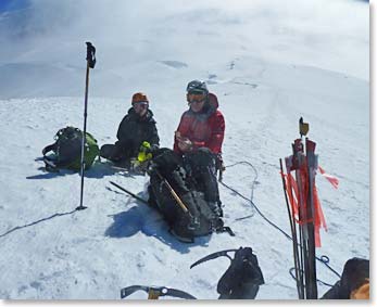 18. A short break before we organize for our descent