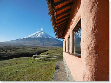 The Lodge at Tambopaxi, our base for this climb
