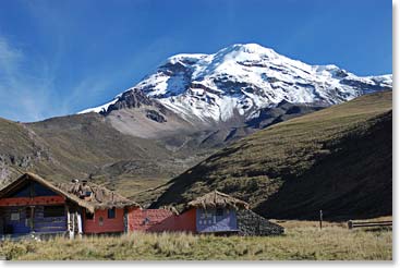 One of the most spectacular locations for a mountain lodge anywhere in the world – in good weather
