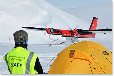 Vinson staff waiting for our arrival