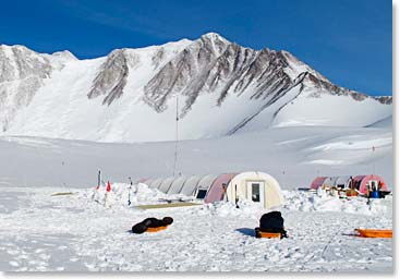 Berg Adventures team dining facilities all prepared by a great ALE cook