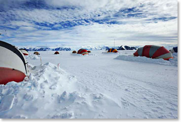 Camping on the ice