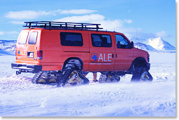 An incredible mode of transportation on the Ice