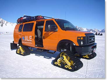 One of the amazing vehicles that move us around the Union Glacier area