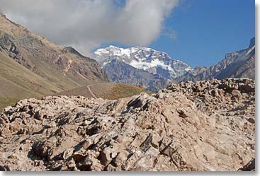 Glimpse of Aconcagua