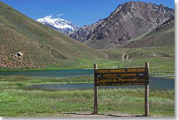 Entrance to Aconcagua Provincial Park