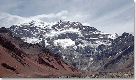 The south face of Aconcagua is one of the toughest climbs in south America, only a handful of climbers attempt that route each year