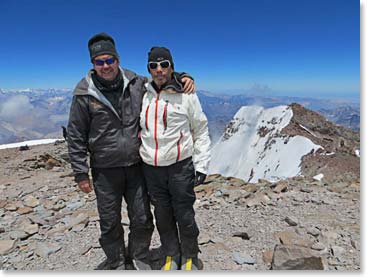 On the summit! Congratulations Neil and Dan!