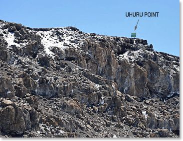 Another 45 minutes – the top of Africa, Uhuru Point