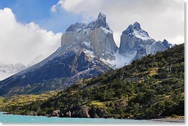 The stunning Cordillera del Paine mountains of Patagonia