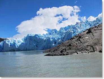 Our first views of the Grey Glacier