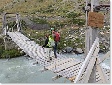 Felipe crossing the bridge with Rene