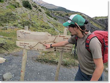 Felipe, our amazing local guide, explaining the terrain we would cross that day