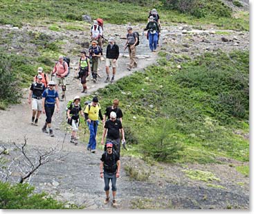 Team on the trail