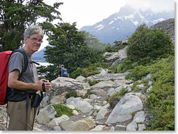 Gordon along the trail