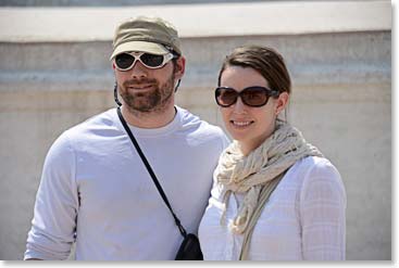 Steve and Katie at the temple