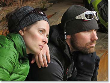 Katie and Steve outside monastery