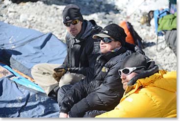 Todd, Daniel and Steve at the chorten